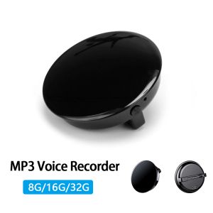 Spelers mini -stemrecorder HD -geluidsreductie Voiceactivated Recording Pen Badge Medaille mp3 -speler digitale audiosecorder 8G/16G/32G