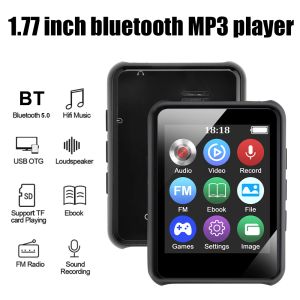 Reproductores MP3 Mini reproductor de música Bluetooth HIFI Altavoz Reproducción Estudiante Deportes Ebook Radio FM Moda Walkman Juego Video Grabadora de voz