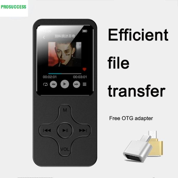 Joueurs Lecteur MP3 MP4 avec haut-parleur Bluetooth Touche tactile intégrée 16/32 Go HiFi Mini baladeur portable avec radio FM Enregistrement Ebook