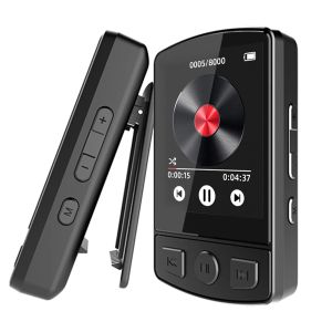 Joueurs MP3 Portable Sport Clip Sport Walkman Hifi Sound Bluetooth Compatible 5.2 Mini Music Player 1.8 pouces pour le sport