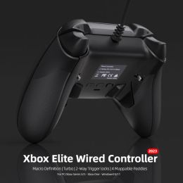 Players Contrôleur de jeu multifonctionnel pour Xbox Elite Wired GamePad pour Xbox One Series X / S vibration Joysticks Support Fenêtre 10