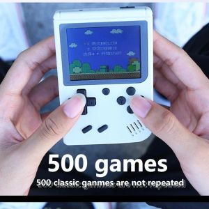 Players New 500 in 1 Portable Retro Game Console Handheld Game Players Boy 8 Bit Gameboy 3,0 pouces LCD Écran Support 2 joueurs AV Sortie