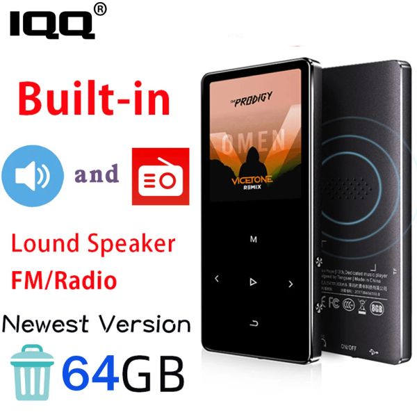 Joueurs Nouveau IQQ X23 Écran tactile 16 Go Lecteur MP3 Support Bluetooth et haut-parleur Baladeur portable avec FM / Radio Corps en métal Musique Hifi