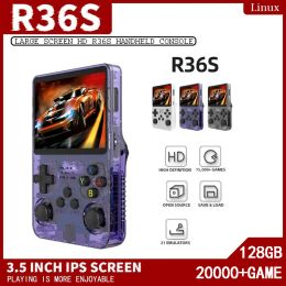 Players Open Source R36S Retro Handheld Video Game Console System Linux Système de 3,5 pouces IPS POCKET POCKET VIDEO POCKET PECKET 64 Go