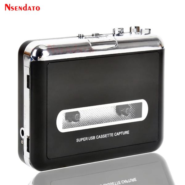 Reproductores Player Paperal USB Cassette Player Tape to MP3 Converter Capture Recorder Cassette Audio Music Player to mp3 con altavoz