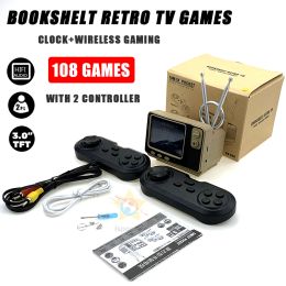 Joueurs Pocket rétro librairie portable de jeu portable Joueurs Famille Av TV Sortie intégrée 108 Console vidéo de jeux classiques Nice cadeau