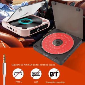 Reproductores Portables CD Player 3.5 mm USB HIFI WALKMan Disco Digital Pantalla Aprendizaje RETRO CD DISC Soporte CD/MP3/WMA RETRO Home Audio Player