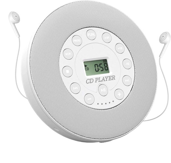 Lecteur CD portable des joueurs, Walkman, système audio stéréo, rechargeable, CD de lecture / CDR / CDRW / MP3, supporte USB, AUX