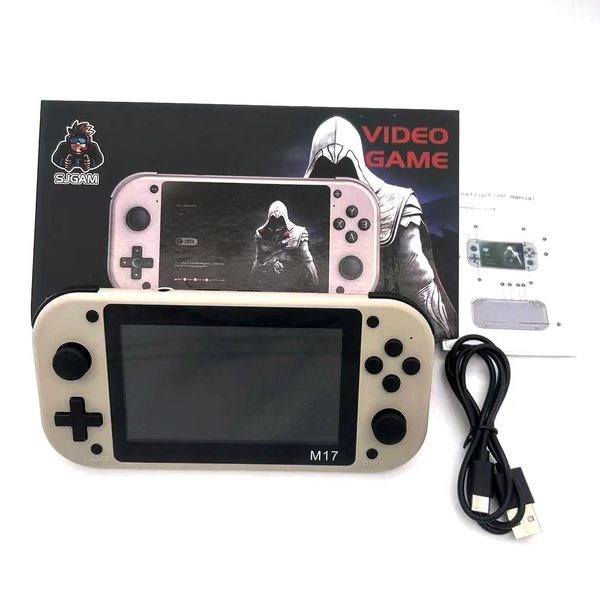 Joueurs Portable Game Players M17 Retro Handheld Video Console Open Source Linux System 4,3 pouces IPS POCKET POCKET POCKET 64 Go Retro Stree