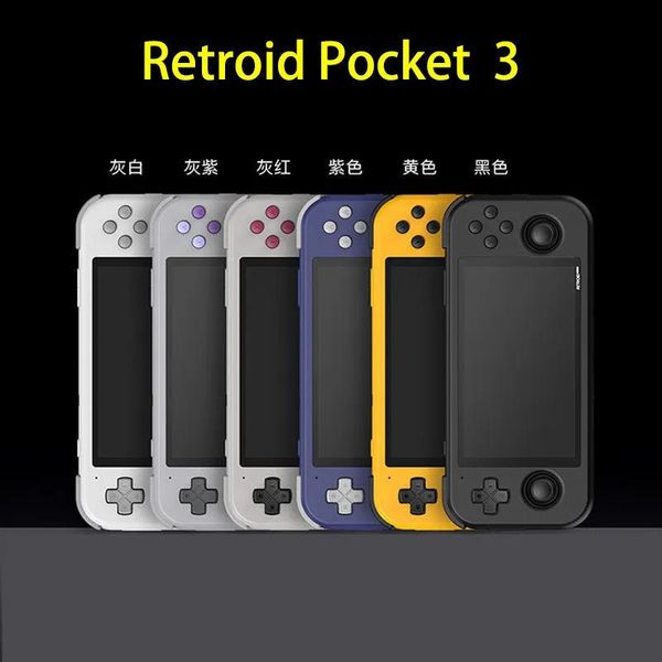 Joueurs Joueurs de jeu portables Retroid Pocket 3 Plus 4,7 pouces Console de jeu portable 4G128G Android 11 Écran tactile portable 2.4G5G Wifi 4500