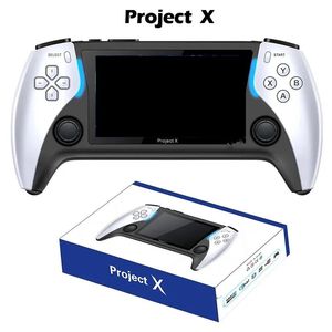 Players Project X 4 La console de jeu portable avec écran IPS haute définition de 3 pouces prend en charge le combat à deux joueurs avec deux contrôleurs, cadeau VS PS5