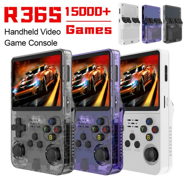 Reproductores R36S Consola de videojuegos portátil retro Sistema Linux Pantalla IPS de 3,5 pulgadas R35s Pro Reproductor de video de bolsillo portátil con tarjeta de 64 GB