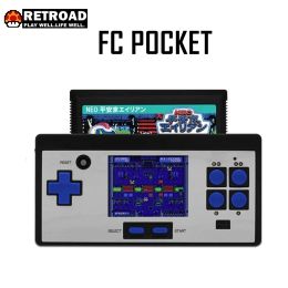 Joueurs Retro FC Pocket 8bit Dendy Console de jeu vidéo portable avec solt à insérer une cartouche 60 broches AV Out 2,8 pouces Screem