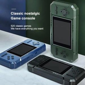 Players Console de jeu rétro Handheld Game 8 bits de 3,0 pouces Couleur LCD Player de jeu intégré 520 matchs Portable Mini Game Game Console pour Kid