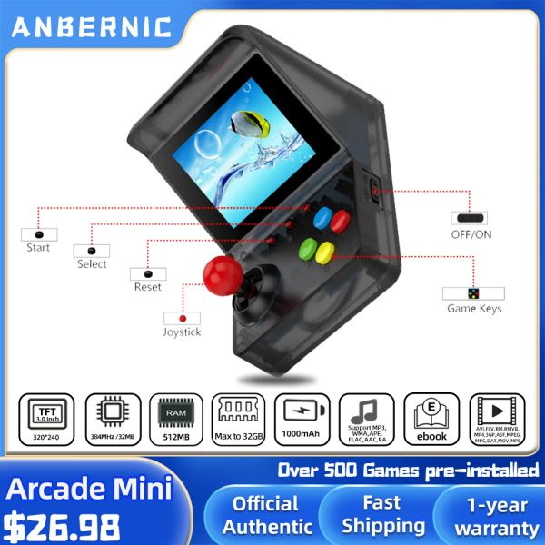 Players Retro Portable Mini Handheld Controle Arcade Game Console 32 bits 520 Jeux Vidéo GADELD JOYSTICK Kid Gift