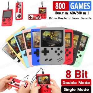 Players Retro Portable Mini Handheld Video Game Console 8 bit 3,0 pouces Couleur LCD Player de jeu de couleur adulte des enfants Construit en 400/500/800 Jeux