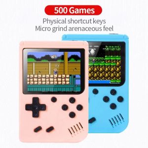 Players Retro Portable Mini Handheld Video Game Console 8 bits 3,0 pouces Couleur LCD Kids Color Game Player Construit en 500 matchs Livraison gratuite