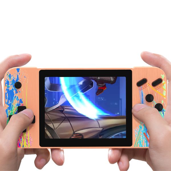 Joueurs rétro portable mini lecteur de jeu vidéo portable TV console de jeu de poche AV Out 3,5 pouces simple double console de jeux classique