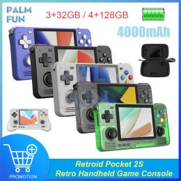 Joueurs Retroid Pocket 2S Console de jeu portable 3,5 pouces Écran tactile Console de jeu vidéo portable Android 11 RP2S Rétro Lecteur vidéo Cadeau