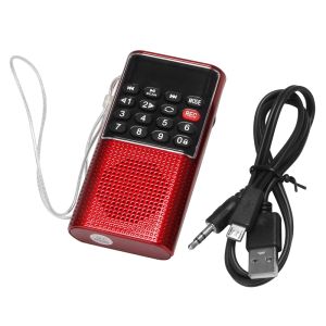 Players Risel328 mini portable Pocket FM Auto Scan Radio Music Audio MP3 Player extérieur petit haut-parleur avec enregistreur vocal