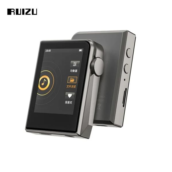 Joueurs Ruizu A58 Hifi Music MP3 Player DSD256 Décodage sans perte MP3 Portable Mini Walkman avec Eq Equalizer Ebook ALARME CHOCK STOWATCH