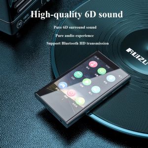 Joueurs Ruizu H10 Metal MP3 Player BT 5.0 Haut-parleur intégré avec écran tactile 3,8 pouces 16G / 32G Lecteur de musique Radio Enregistrement EBook Vidéo
