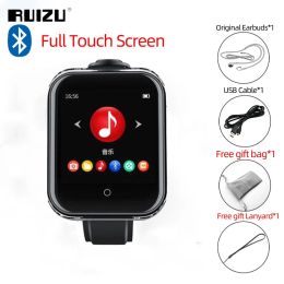 Joueurs Ruizu M8 Plein écran tactile Bluetooth Lecteur MP3 8GB Portable Mini Clip Sport Lecteur de musique Support FM Radio Enregistreur EBook Vidéo