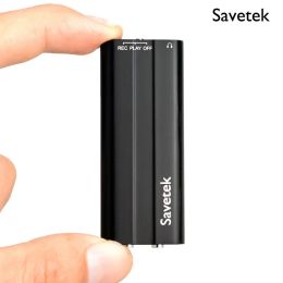 Players Savetek Voice activé 8 Go 16 Go Mini USB Pen Digital Audio Recorder avec lecteur mp3 50 heures de vie de batterie 192 kbps avec clip