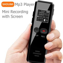 Spelers Shoumi Nieuwe professionele dictafoon Recording dubbele microfoon mp3 -speler 8GB stem geactiveerde recorder ruisreductie stemrecorder