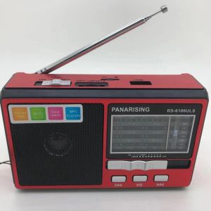 Players Small multifonctionnels FM / AM / SW 16 8 Band Radio avec une charge solaire LED et un lecteur MP3 USB / TF
