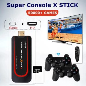 Joueurs Super Console X STICK Console de jeu rétro pour PS1/N64/DC 50000 + jeux 4K HD TV câble boîte joueurs de jeux vidéo portables Wirelsssx2