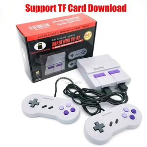 Spelers Super Mini SN02 Retro Game Console met Dual Controllers Classic HD TV Out Home Video Gaming Players Builtin 821 8 Bit Support T