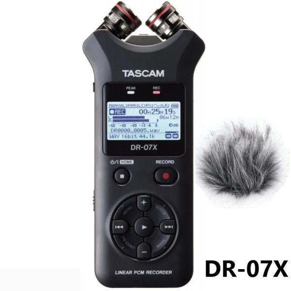 Players Tascam DR07X DR07X Enregistreur vocal numérique portable pour interview mp3 HD RÉDUCTION DU NORT