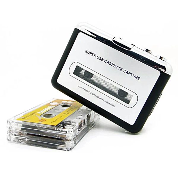 Players Top Quality USB2.0 Tapeur portable sur PC Super Cassette à MP3 Music CD CD Digital Player Converter Capture Recorder + Headphone