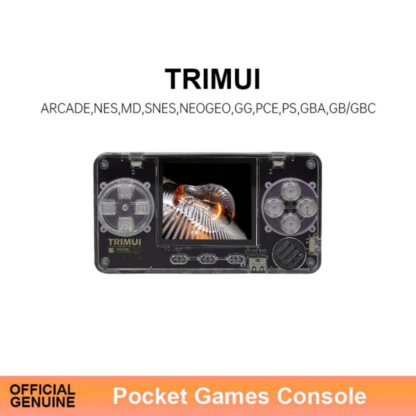 Joueurs TRIMUI Console de jeu vidéo ultra-petite Mini Portable coque en métal transparente jeu rétro cadeaux pour enfants