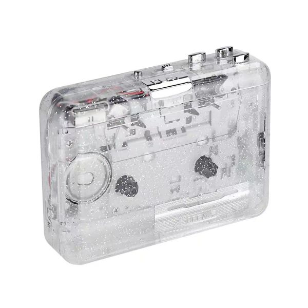 Players USB Tape Player Full Transparent Case Cassette Player USB Typec Cassette to MP3 Format Tape lecteur