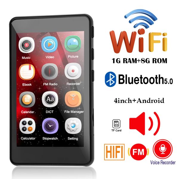 Reproductores WiFi Android MP4 Reproductor de MP3 Bluetooth 4.0 