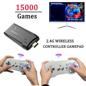 Spelers Wireless Super Game Stick Lite Box Retro 4K 15000 Games in Portugese Mini Console Retrogaming voor arcade/SNES/PS1 voor kind/kind