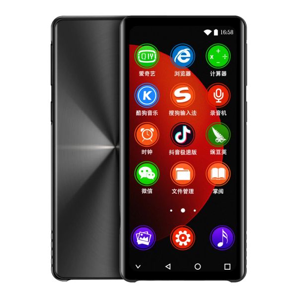 Joueurs Yophoon Nouveau M18 Portable Smart Android WiFi MP3 MP4 Lecteur Bluetooth 5.0 Full Touch IPS Écran FM / Enregistreur / Navigateur / Jusqu'à 128 Go