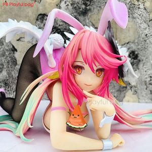 Sac ludique NO GAME LIFE Jibril figure Sexy Bunny girl pvc action Anime collections 27CM HF13 231220