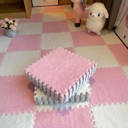 Playmates 20 stcs ins stijl kamer tapijt slaapkamer kinderkamers beddeken vlek resistent wonen splicing mat vloer 3030 cm 240223