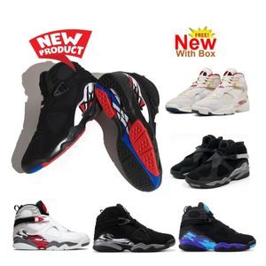 Playoffs 8s Solefly Chaussures de basket-ball 2024 Winterized Gunsmoke 8 VALENTINES DAY Red AQUA Outdoor COUNTDOWN PACK avec baskets de sport