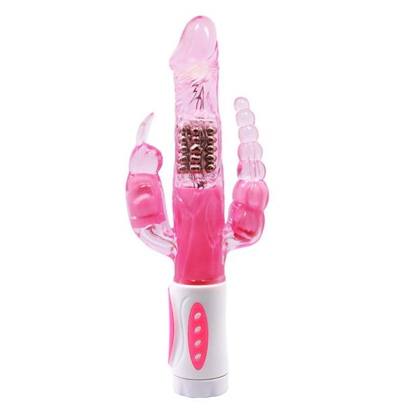 Plaisir Vibrations Rotations Anal Triple Vibrateurs pour Femmes Lapin Vibrateur Femelle Masturbateur Adulte Érotique Sexy Toy9133950