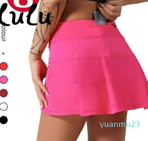 Jupe de Tennis plissée pour femmes, vêtements de sport, short de course, Fitness, danse, sous-vêtements Yoga, plage, motard, Golf