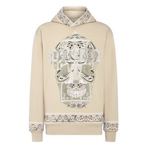 PLEIN BEAR Marque Sweat à capuche pour hommes PAISLEY STRASS Hip-Hop Lâche Caractéristique Personnalité PP Crâne Pull Strass Luxe Sweat à capuche pour hommes 1589