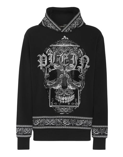 Sudadera para hombre de la marca Plein Bear Sweinshirt Paisley Strass Hip-Hop Flower Característica Personalidad PP Skull Exterlón Diebre de diez rianas 1588