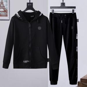 PLEIN BEAR Hommes HOODIE JACKET PANTALON CRYSTAL SKULL Survêtement Hommes Hoodies Survêtements Casual Jogger Vestes Pantalons Ensembles Sporting Suit 74191