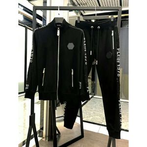 Pantalon de veste à sweat à sweat à sweat à doutes en cristal Skull Hens Hoodies Casual Tracksuit Jogger Jackets Pantal