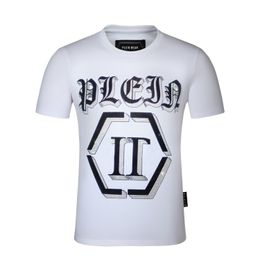 PLEIN BEER T-SHIRT Heren Designer T-shirts Merkkleding Strass PP Schedels Mannen T-SHIRT RONDE HALS SS SCHEDEL Hip Hop T-shirt Top Tees 16828