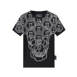 Plein Bear T-shirt Mens Designer Tshirts Brand Vêtements Rhingestone Pp Skulls Men T-shirt Round Neck Ss Ss Skull Hip Hop Tshirt Top Tees 16925